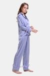 Mysthelle Silk & Satin Loungewear Set - Tiffany Blue — thumbnail 3